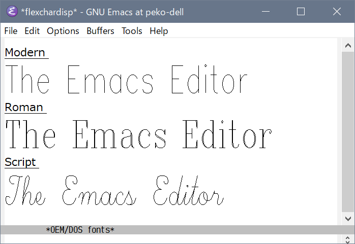 Windows OEM/DOS fonts