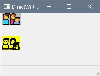 DirectWriteとExtTextOutの表示比較