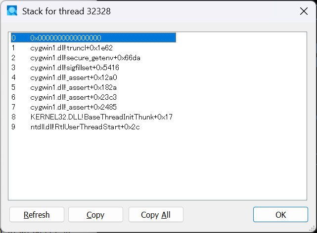 Emacsハング時にCPUをバク食いしているスレッドのスタック
