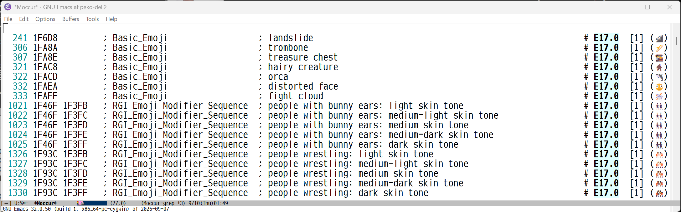 Unicode 17.0 絵文字