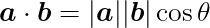 \begin{eqnarray*}
  \def\Vec#1{\mbox{\boldmath $#1$}}
  \mbox{\Large $ \displaystyle \Vec{a} \cdot \Vec{b} = |\Vec{a}||\Vec{b}| \cos \theta $ }
\end{eqnarray*}
